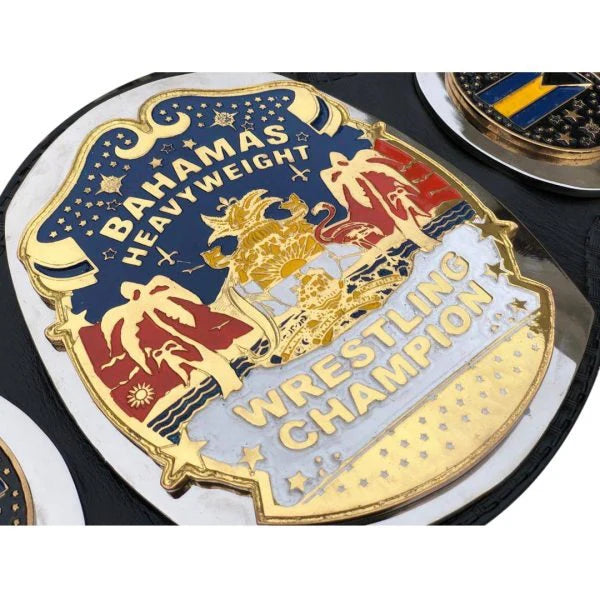 NWA Bahamas Bahamian Heavyweight Wrestling Champion Belt Islands Florida Championship