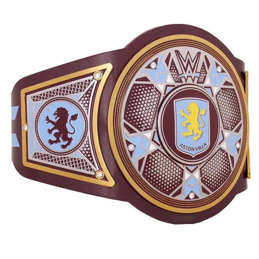 WWE x Aston Villa Legacy Champion Replica Belt – Iconic Football & Wrestling Tribute